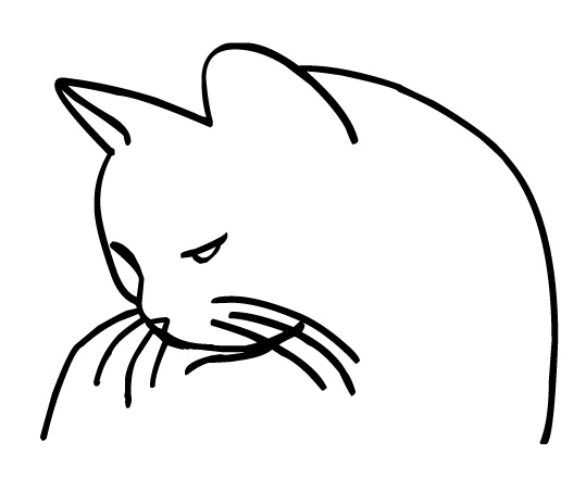 free clipart cat outline - photo #43