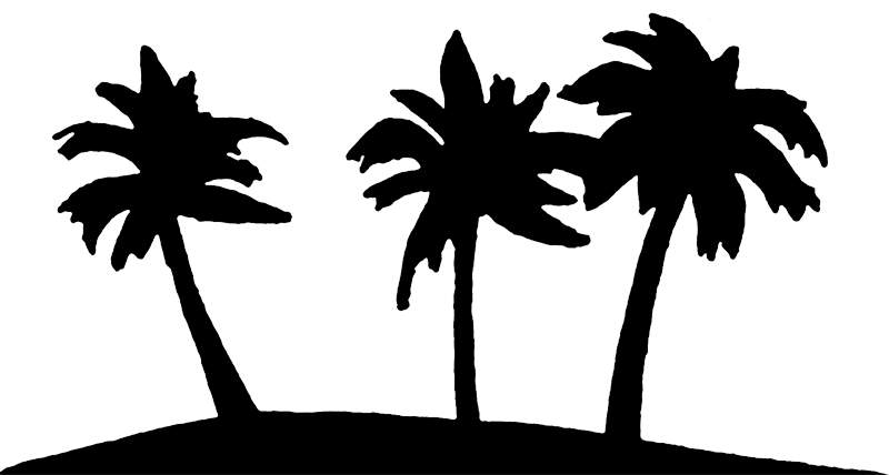 free black and white palm tree clip art - photo #49