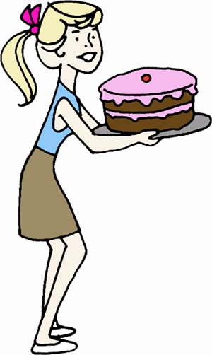 Clip Art Birthday Cake. woman-with-irthday-cake.jpg