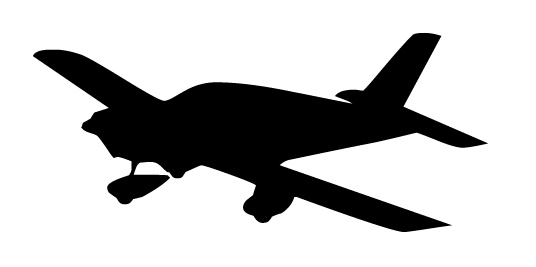 free clip art airplane silhouette - photo #18