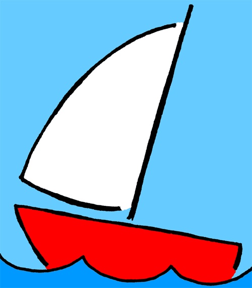 free clip art sailboat cartoon - photo #3